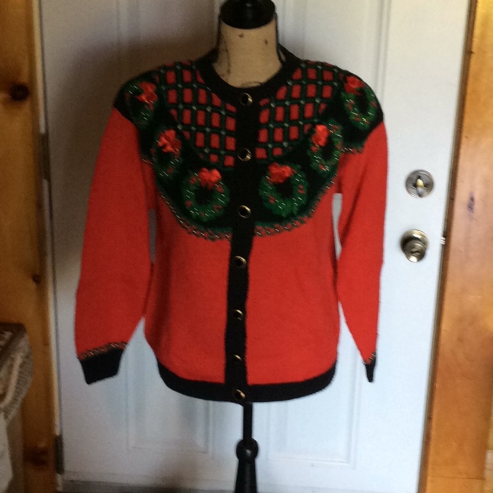 Talbot’s Holiday Cardigan.